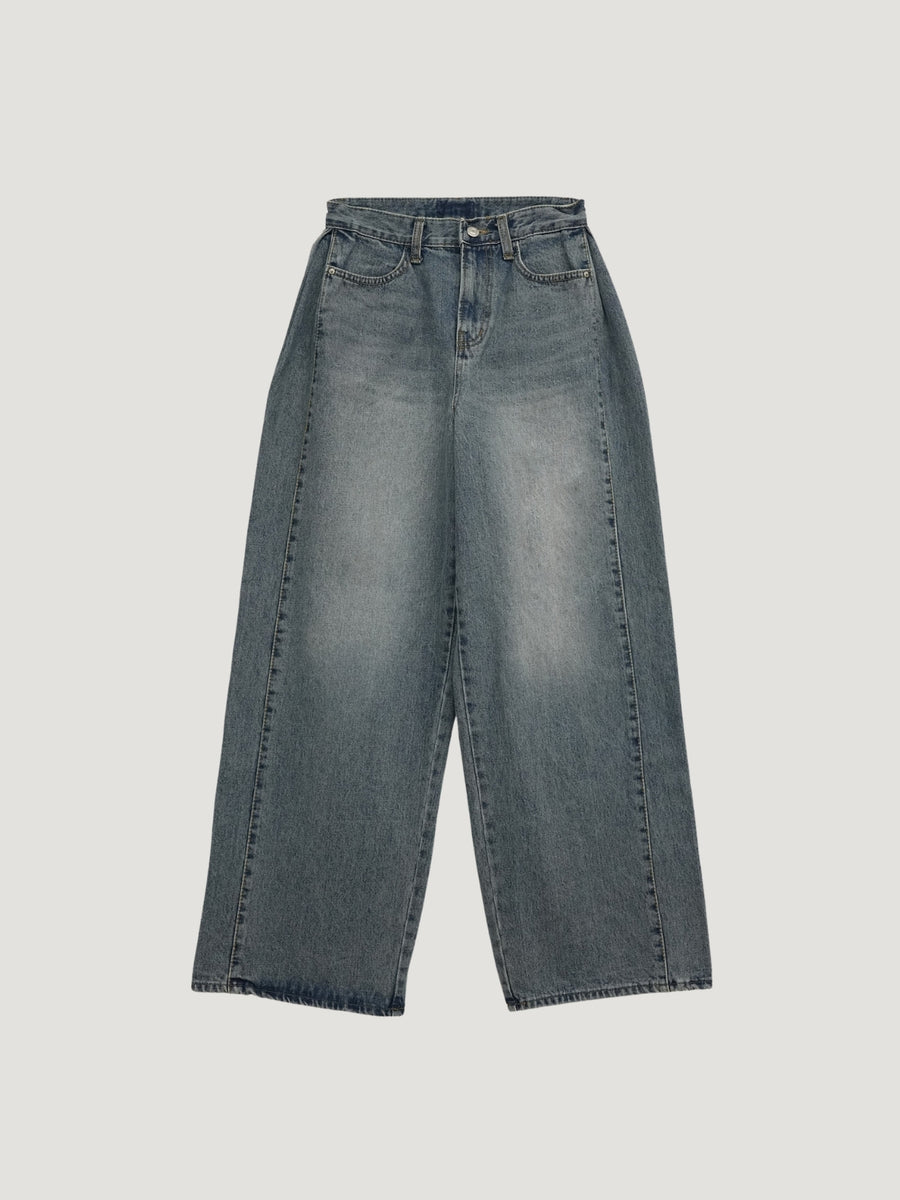 デニム+ジーンズ bargiee DENIM WIDE PANTS PLEATED DENIM WIDE PANTS – Bargiee