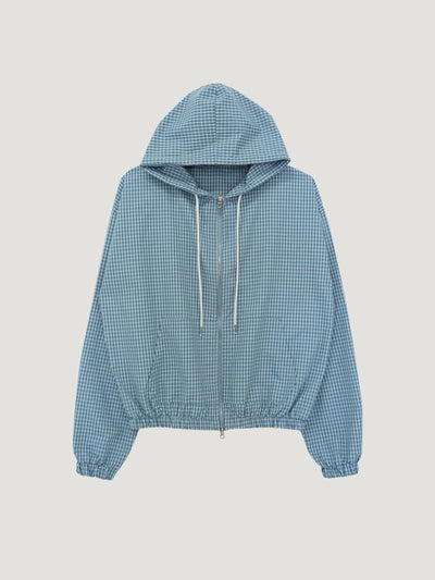 RELAX CHECK ZIP HOODIE