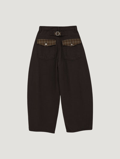 CHECK PATCH BALLOON PANTS