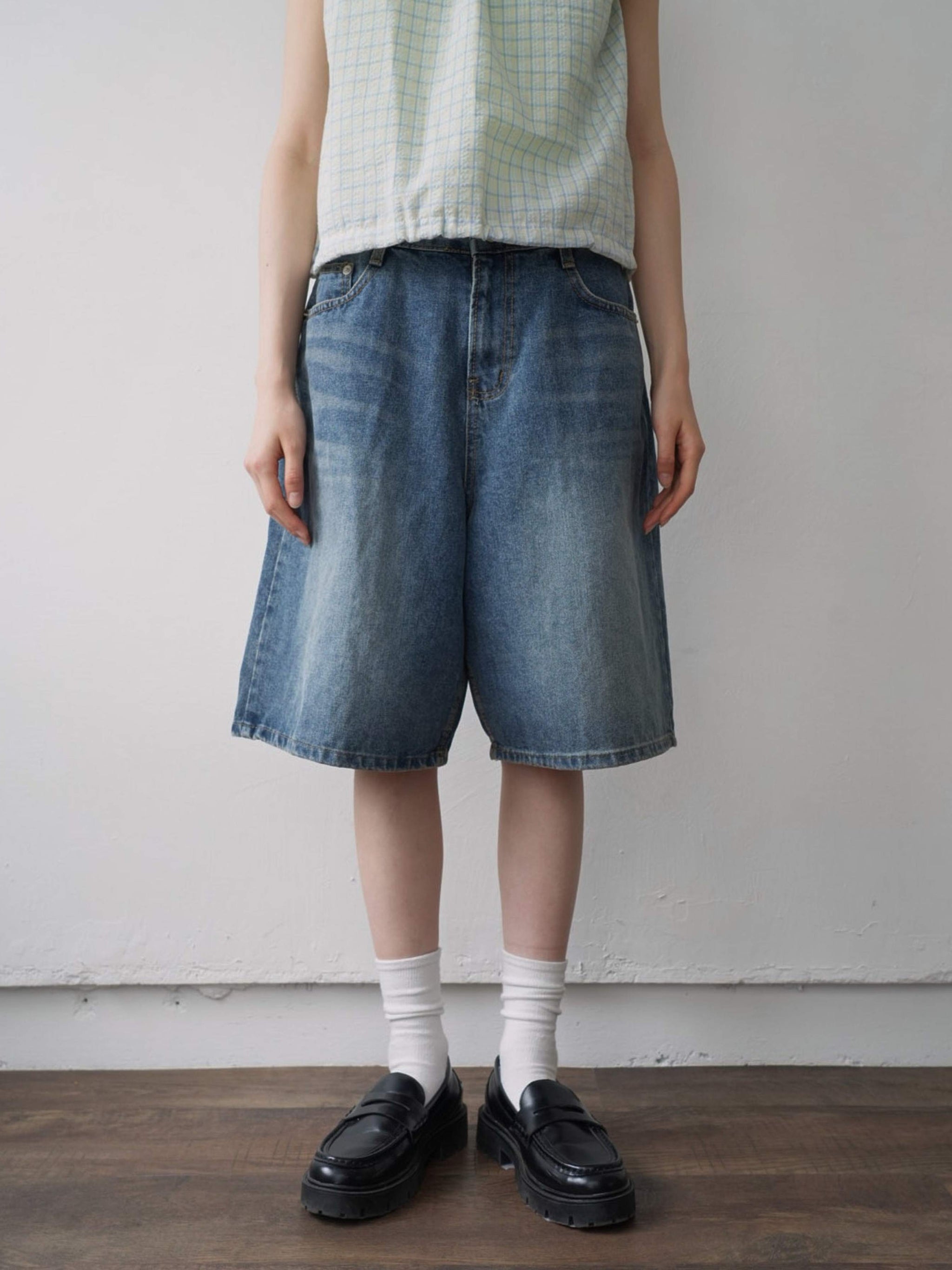 Bargiee デニム ハーフパンツ VINTAGE BERMUDA DENIM SHORTS – Bargiee