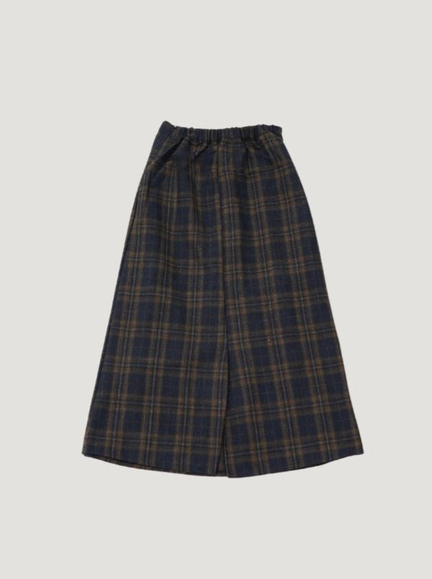 WOOL PLEATS CHECK SKIRT – Bargiee