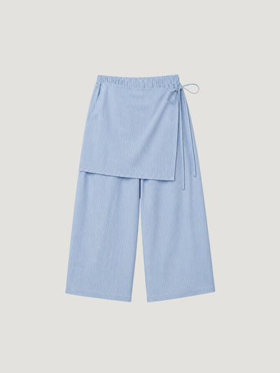 STRIPE WRAP PANTS