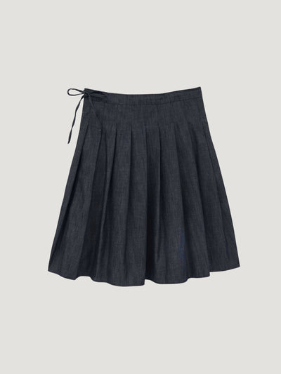 SOFT DENIM LAYER SKIRT