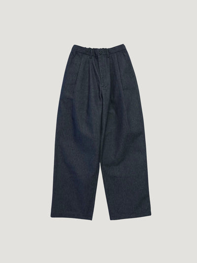 HERRINGBONE TUCK PANTS
