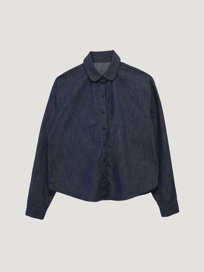CROPPED DENIM SHIRT