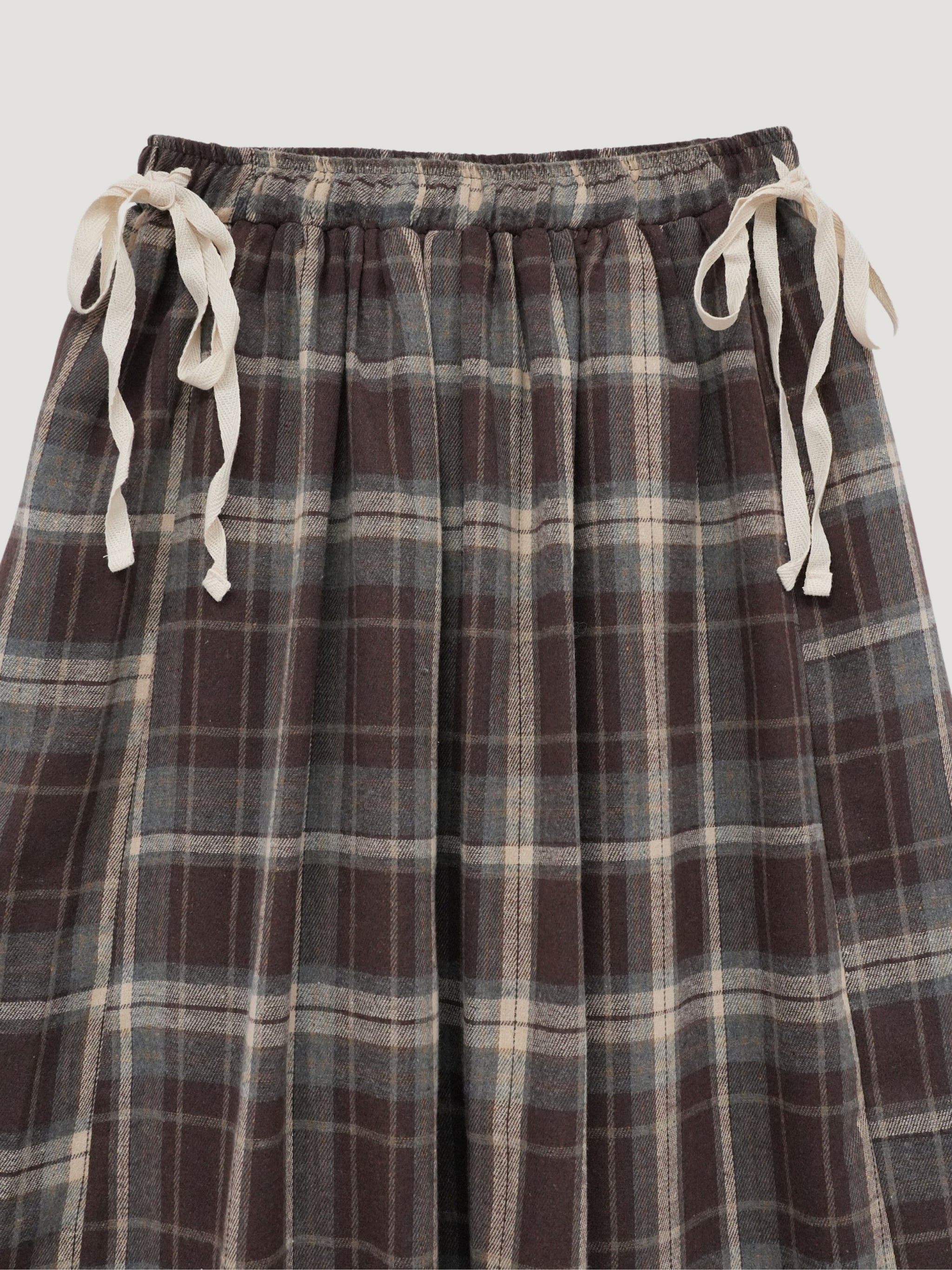 WOOL PLEATS CHECK SKIRT – Bargiee