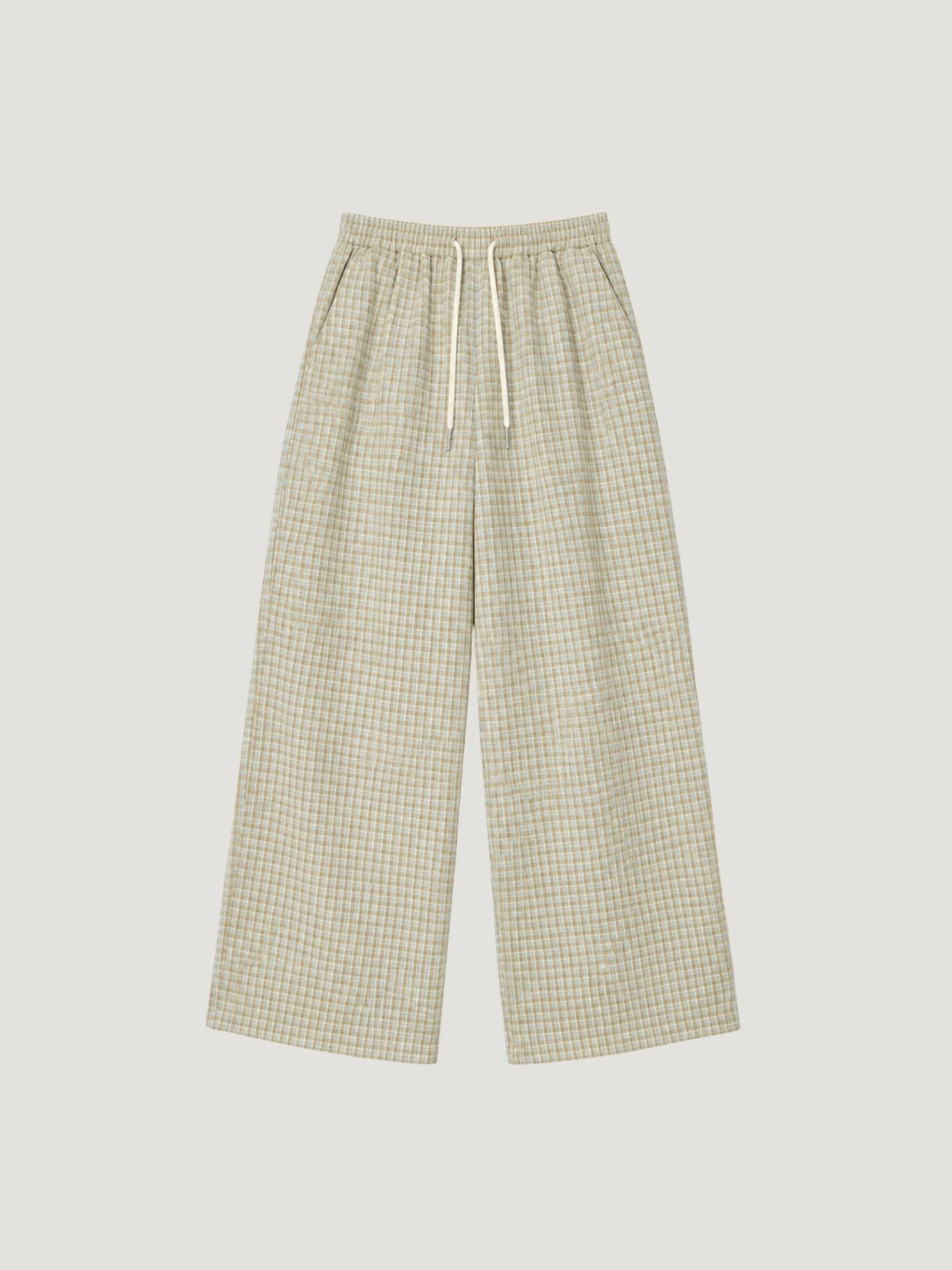 RELAX CHECK PANTS'26｜チェック柄ワイドイージーパンツ ユニセックス