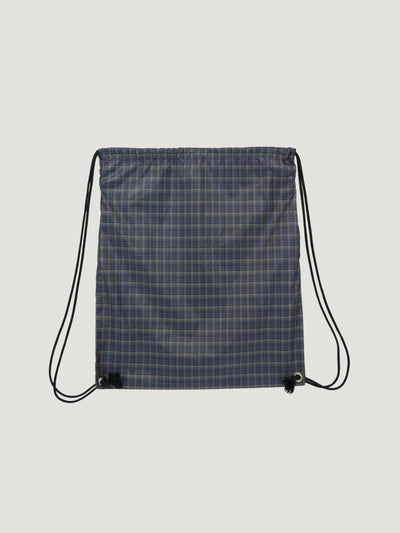 CHECK DRAWSTRING BAG