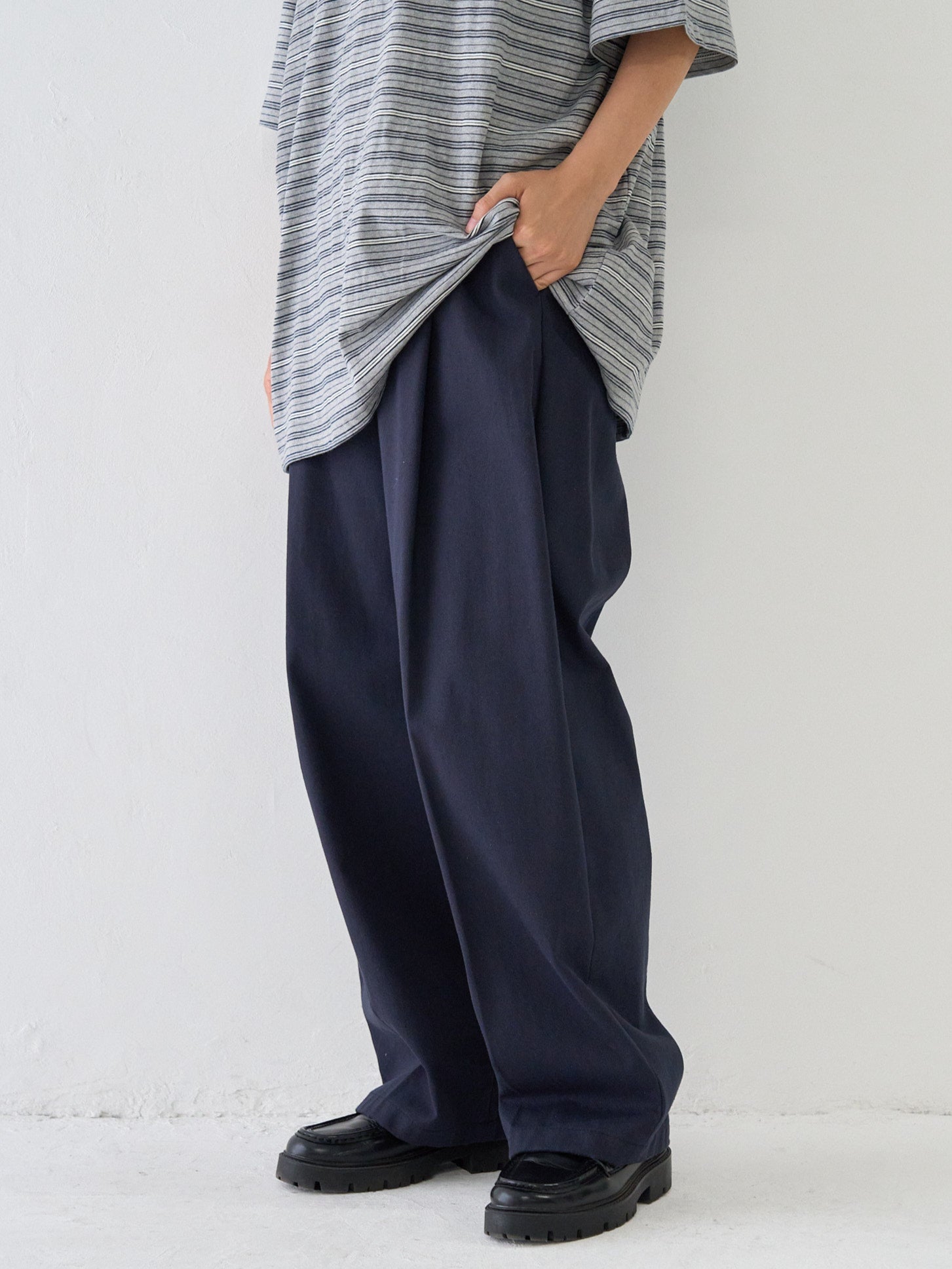 スーツ Bargiee single pleated pants SINGLE PLEATED PANTS – Bargiee