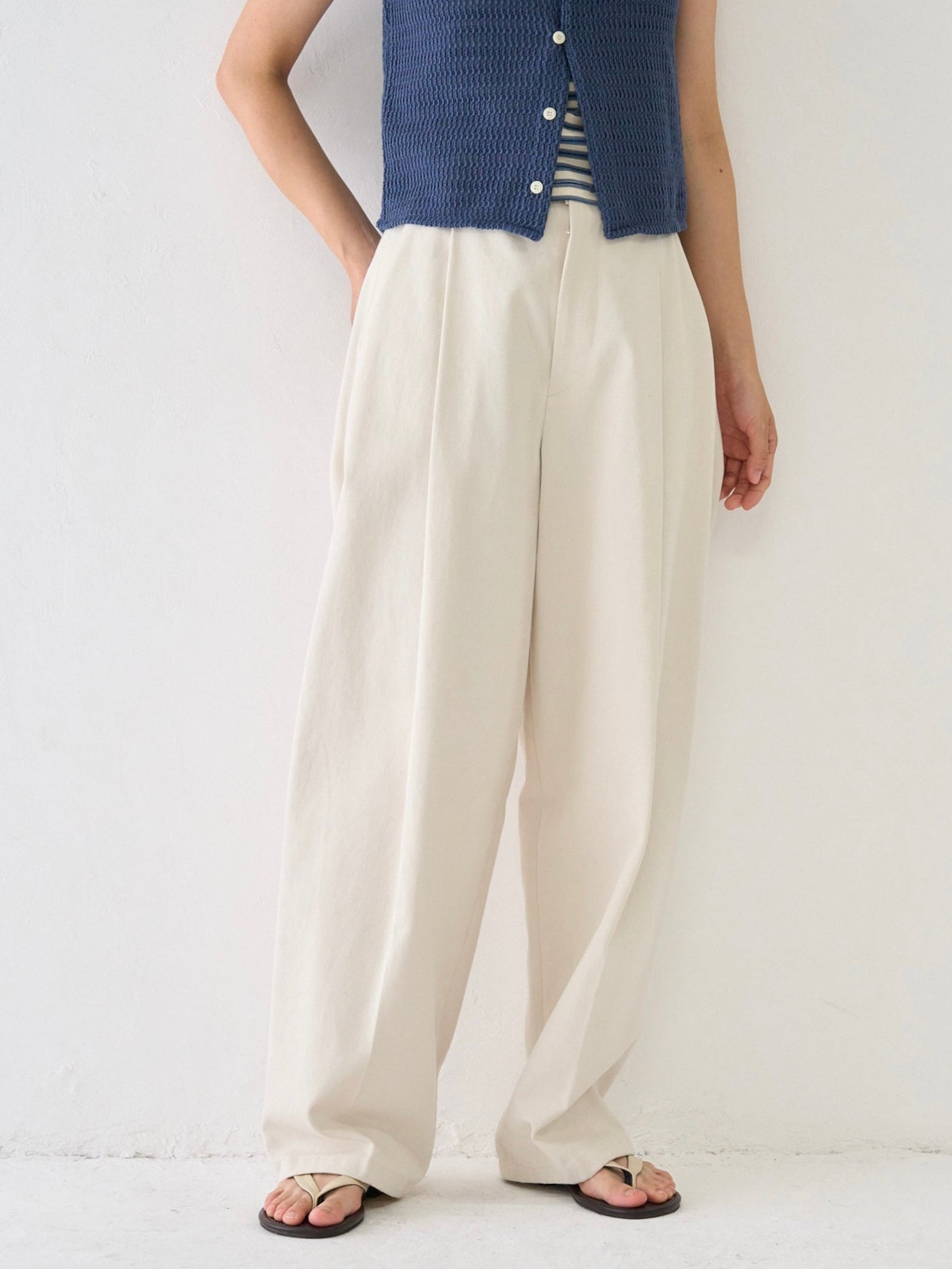 パンツ bargiee single pleated pants SINGLE PLEATED PANTS – Bargiee