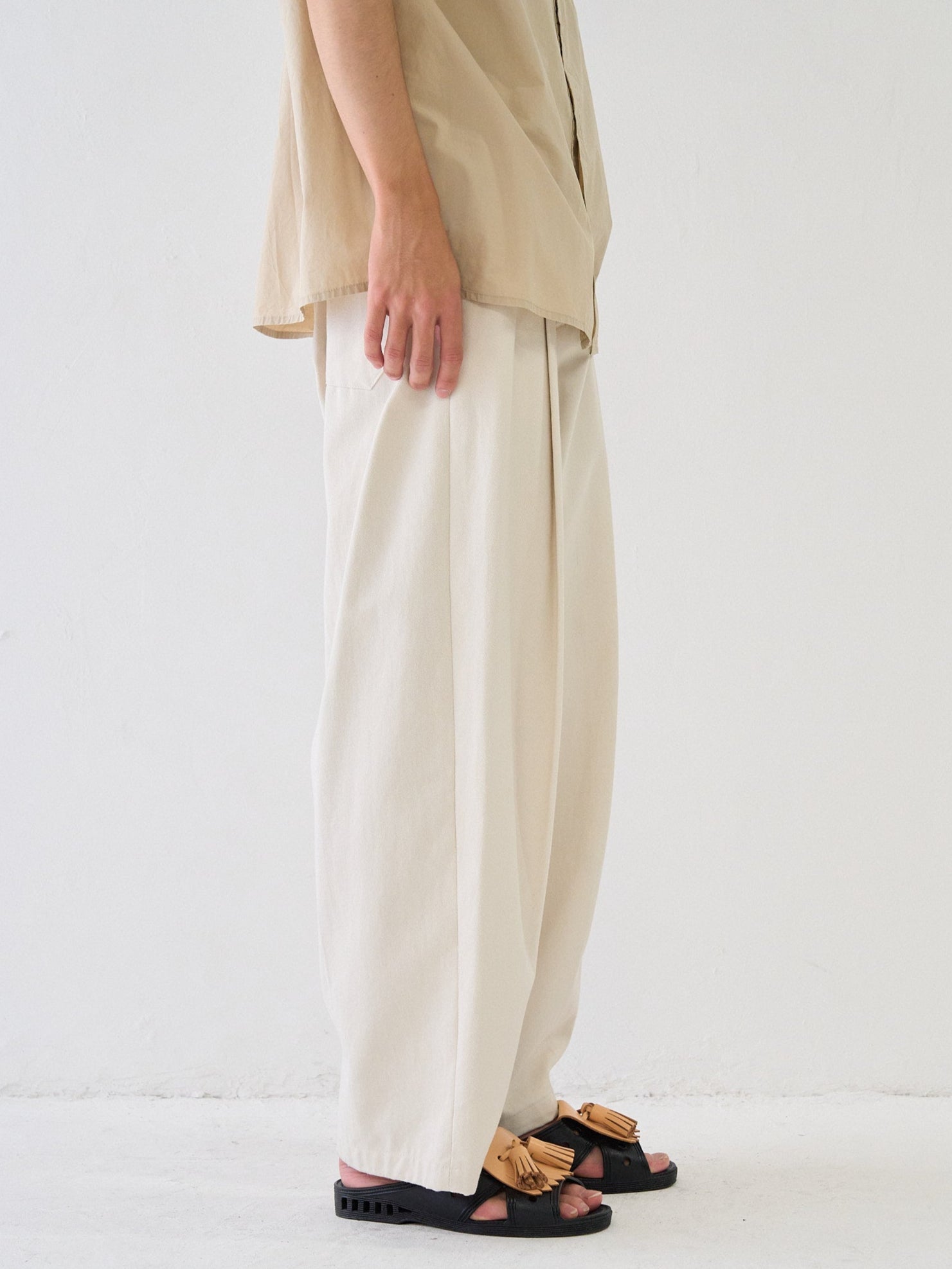 スーツ bargiee SINGLE PLEATED PANTS SINGLE PLEATED PANTS – Bargiee