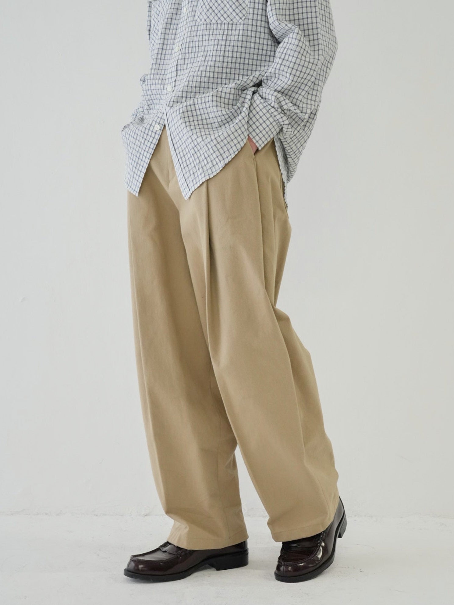 SINGLE PLEATED PANTS – Bargiee