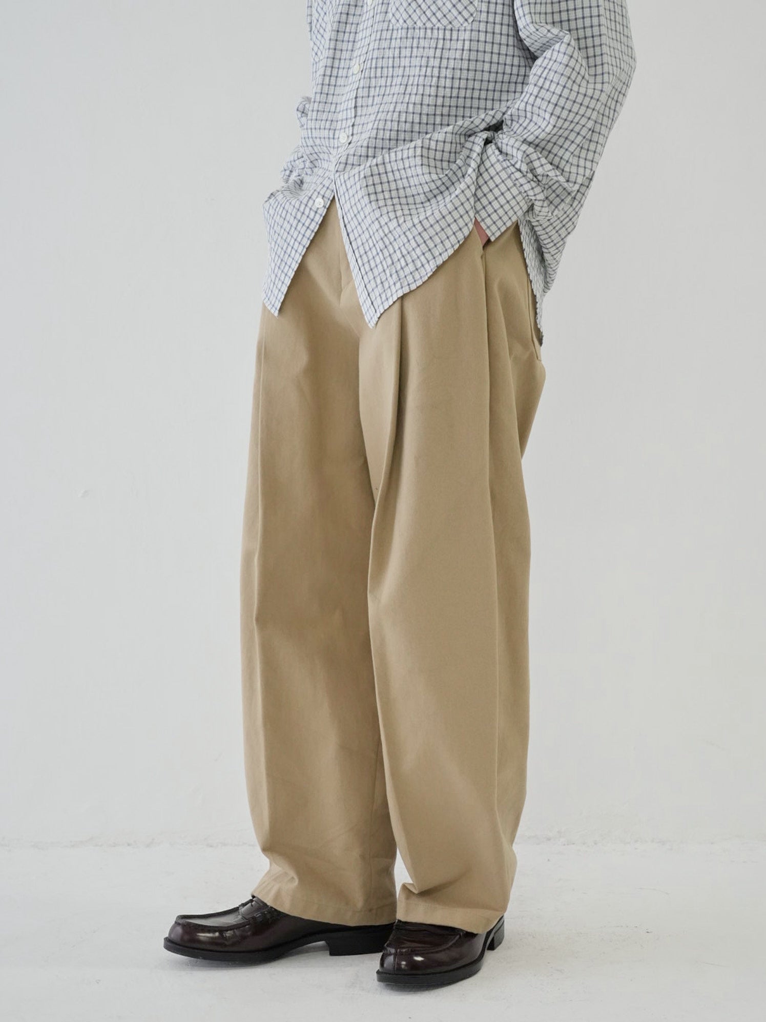 SINGLE PLEATED PANTS – Bargiee