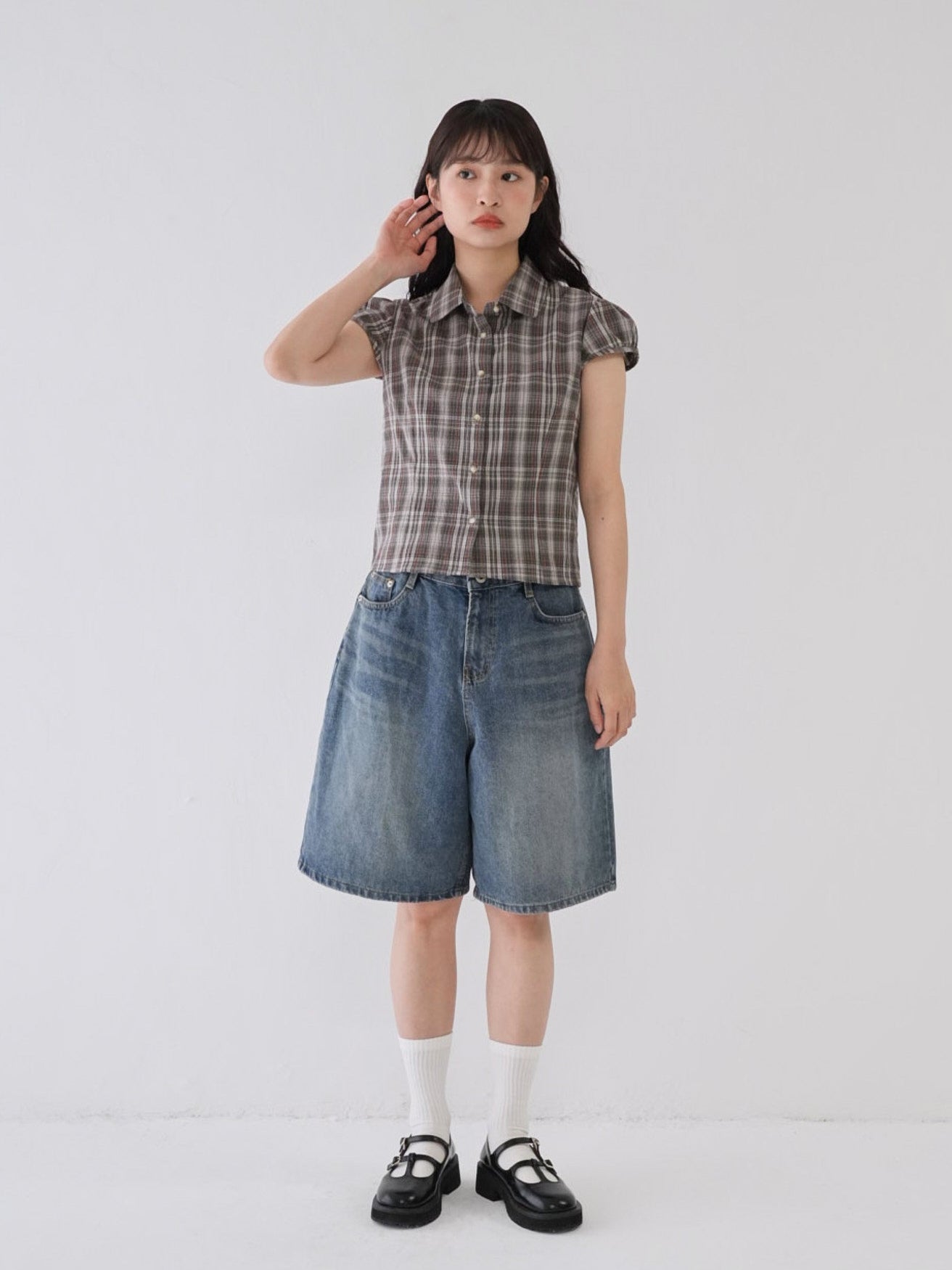 Bargiee デニム ハーフパンツ VINTAGE BERMUDA DENIM SHORTS – Bargiee