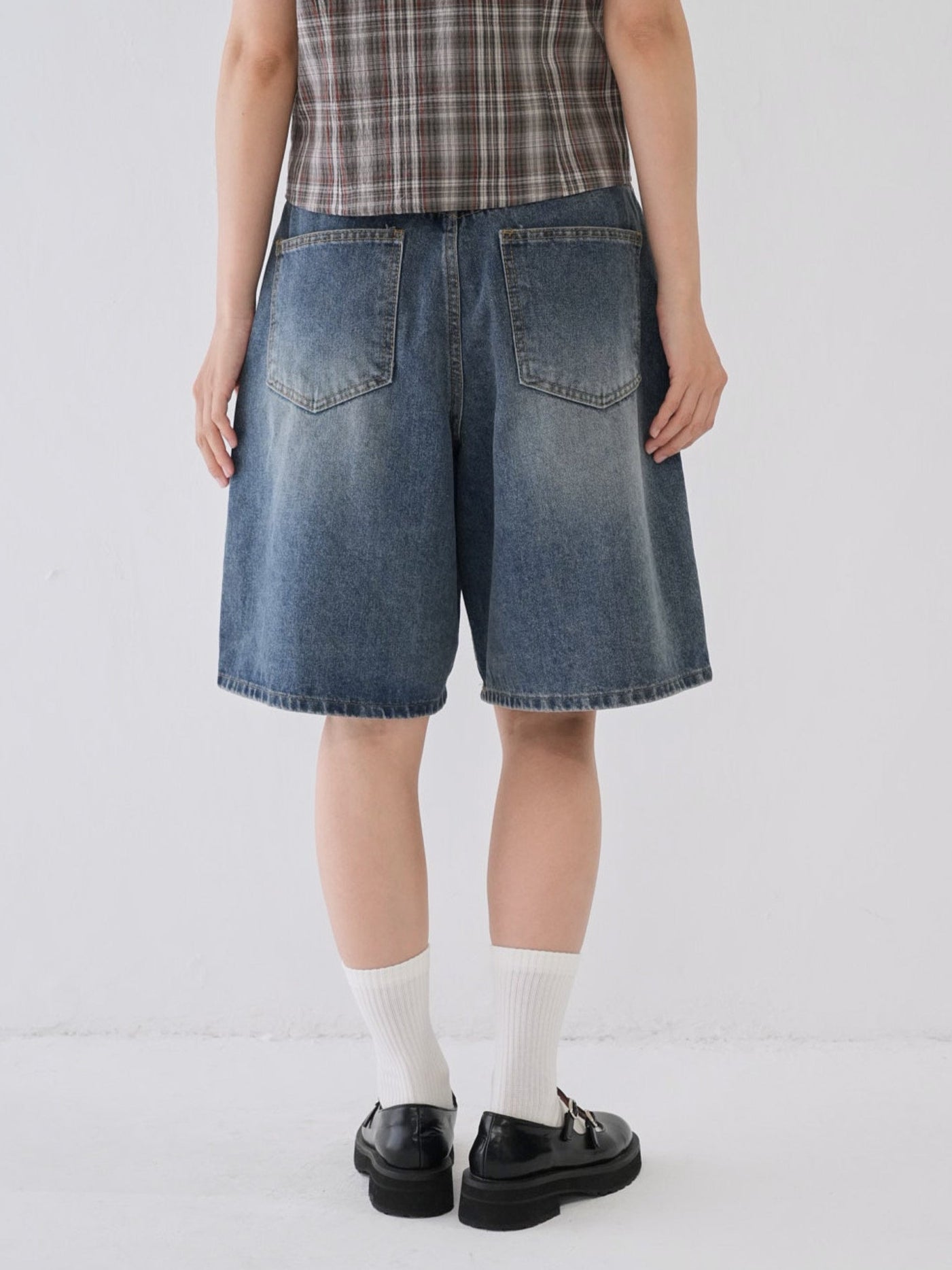 Bargiee デニム ハーフパンツ VINTAGE BERMUDA DENIM SHORTS – Bargiee
