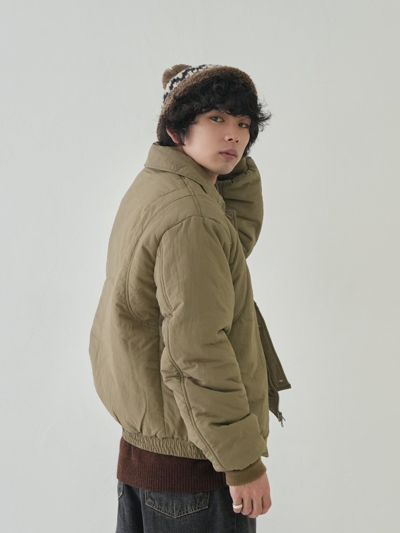 Bargiee MINI POCKET JACKET カーキ｜レディース